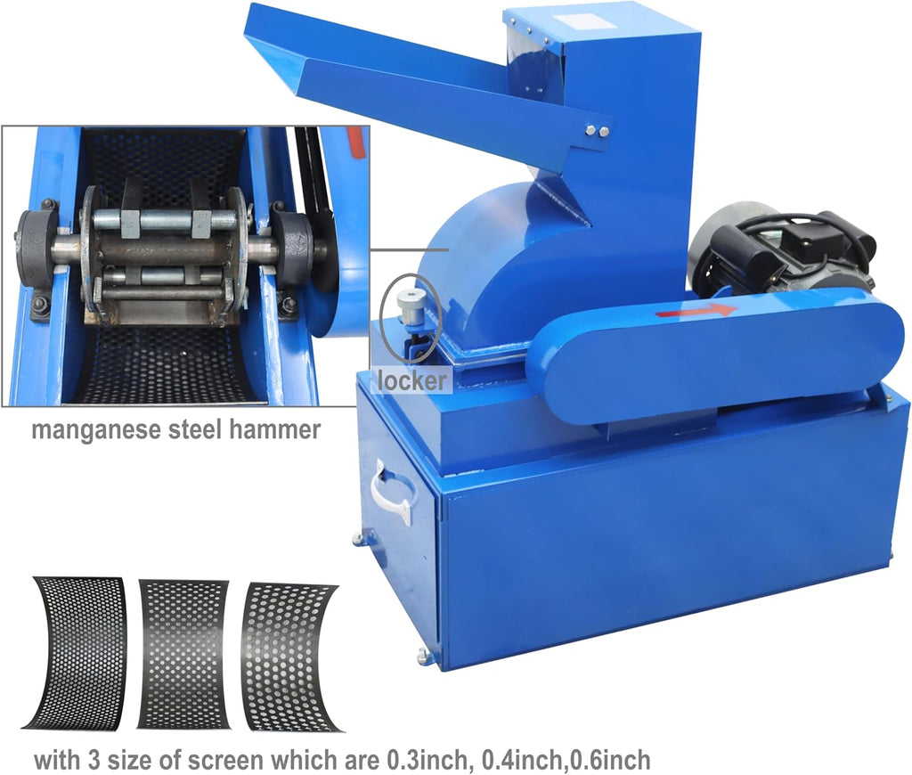 Hammer Crusher Electric Shatter Grinder 220V 3KW R26473