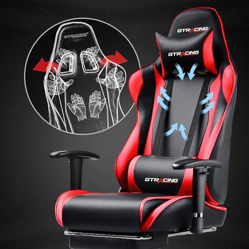 Blue Gaming Chair with Footrest Q4830