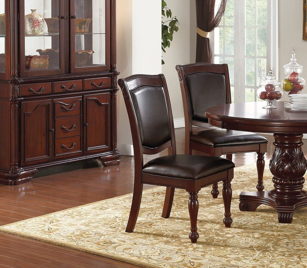 Set of 2 Brown Dining Chairs P69868