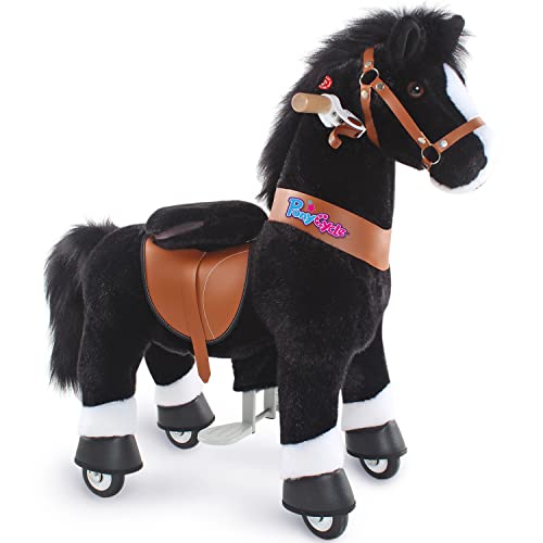 Ride on Horse Toy Plush Walking Animal Zebra Size 3 D546