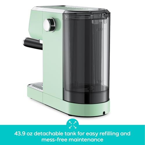 Stainless Steel Espresso Machine 20 Bar with Steam Frother 43.9oz Water Tank U549