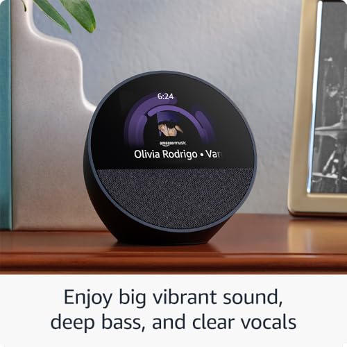 Black Smart Alarm Clock with Alexa G2883