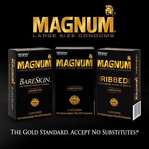 Magnum Lubricated Condoms, 3 Count T519