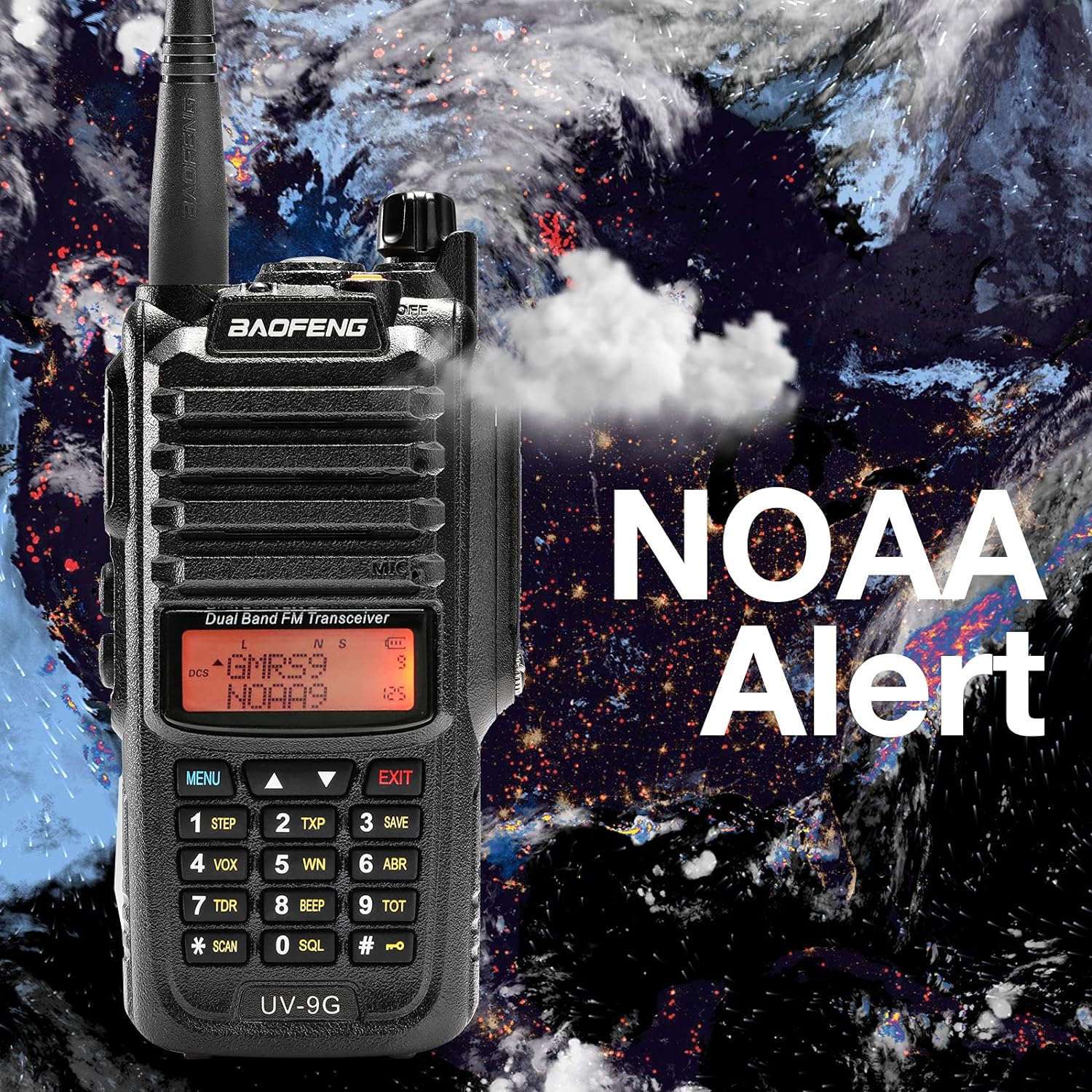 GMRS Radio Waterproof IP67 Dual Band Handheld B458