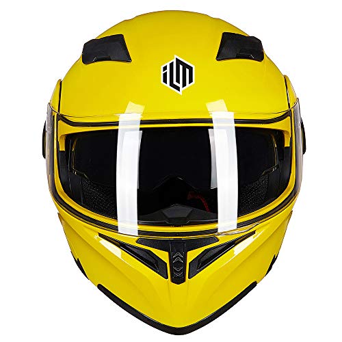 Motorcycle Dual Visor Flip up Modular Full Face Helmet K386075