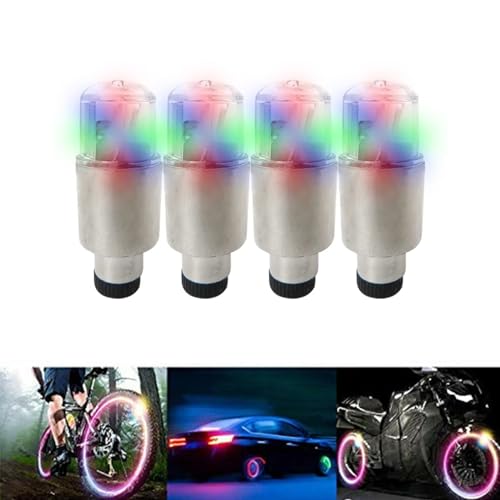 Green LED Tire Valve Stem Caps 6 Pack N544172