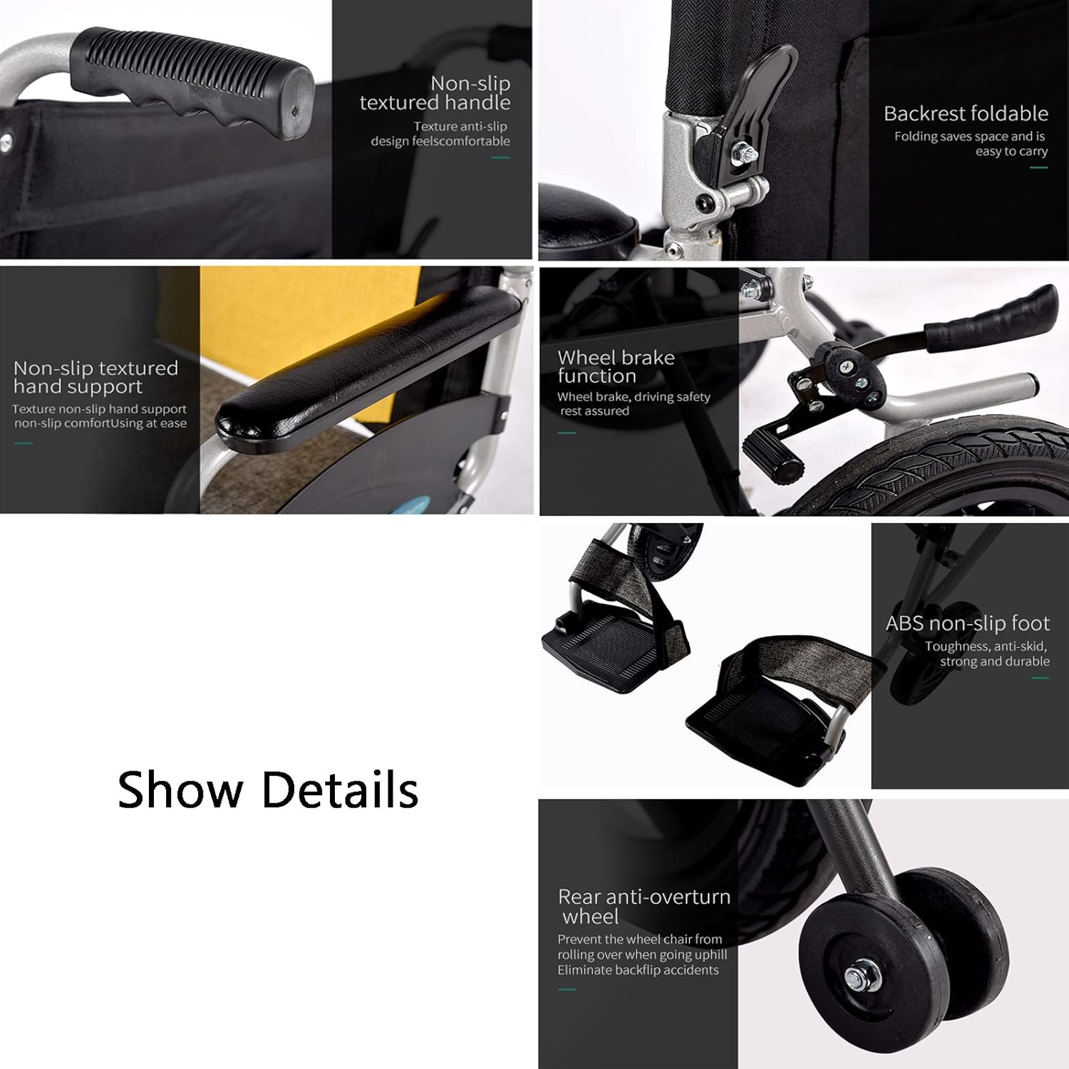 Lightweight Folding Electric Wheelchair W45486