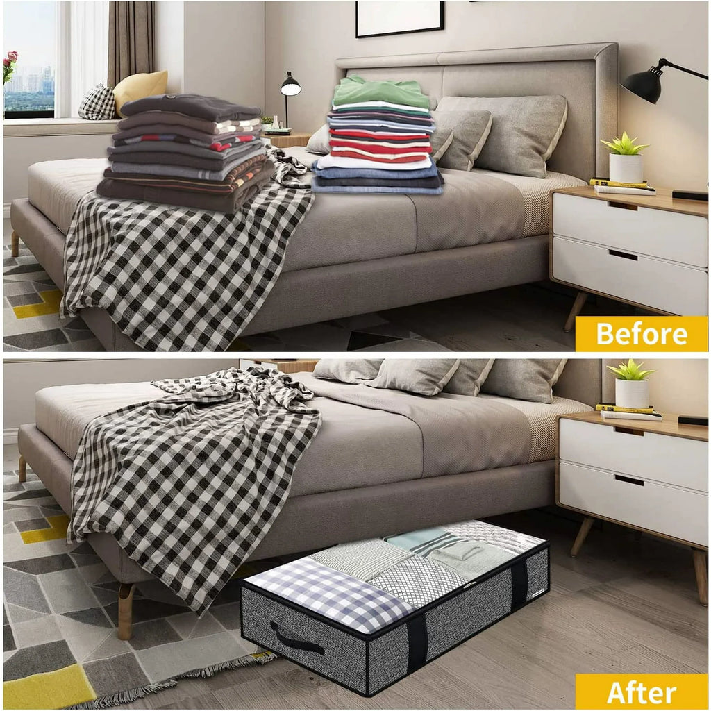 Foldable Underbed Storage Bag with Clear Window U578