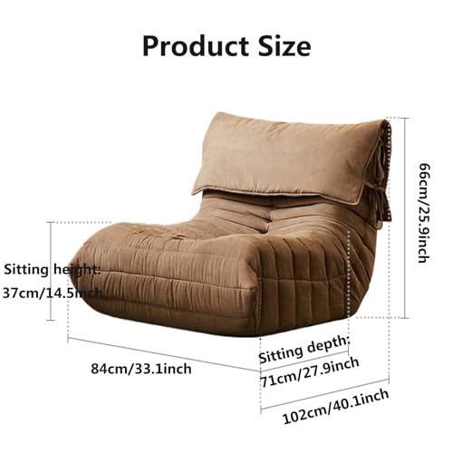 Pink Floor Sofa with Removable Headrest S22956
