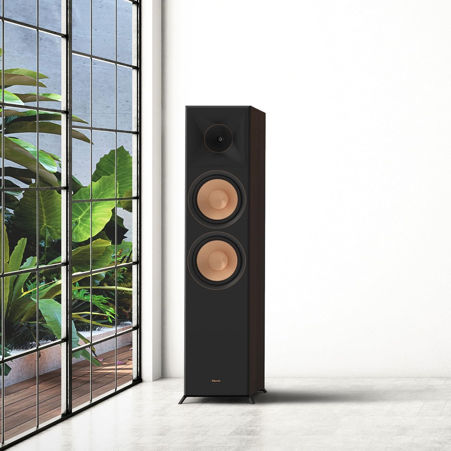 Ebony Floorstanding Speakers with Speaker Wire C493