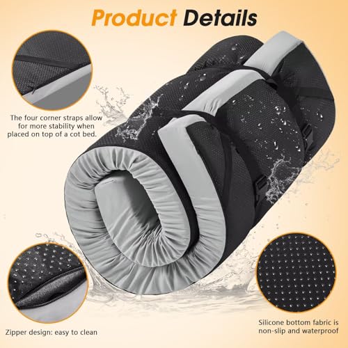 2in Memory Foam Camping Mattress Topper (75 x30) C3510