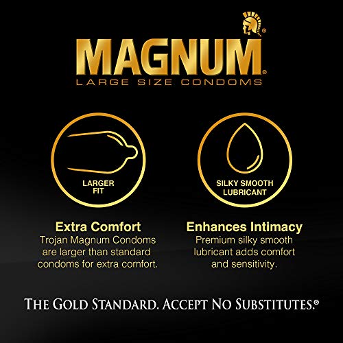 Magnum Lubricated Condoms, 3 Count T519