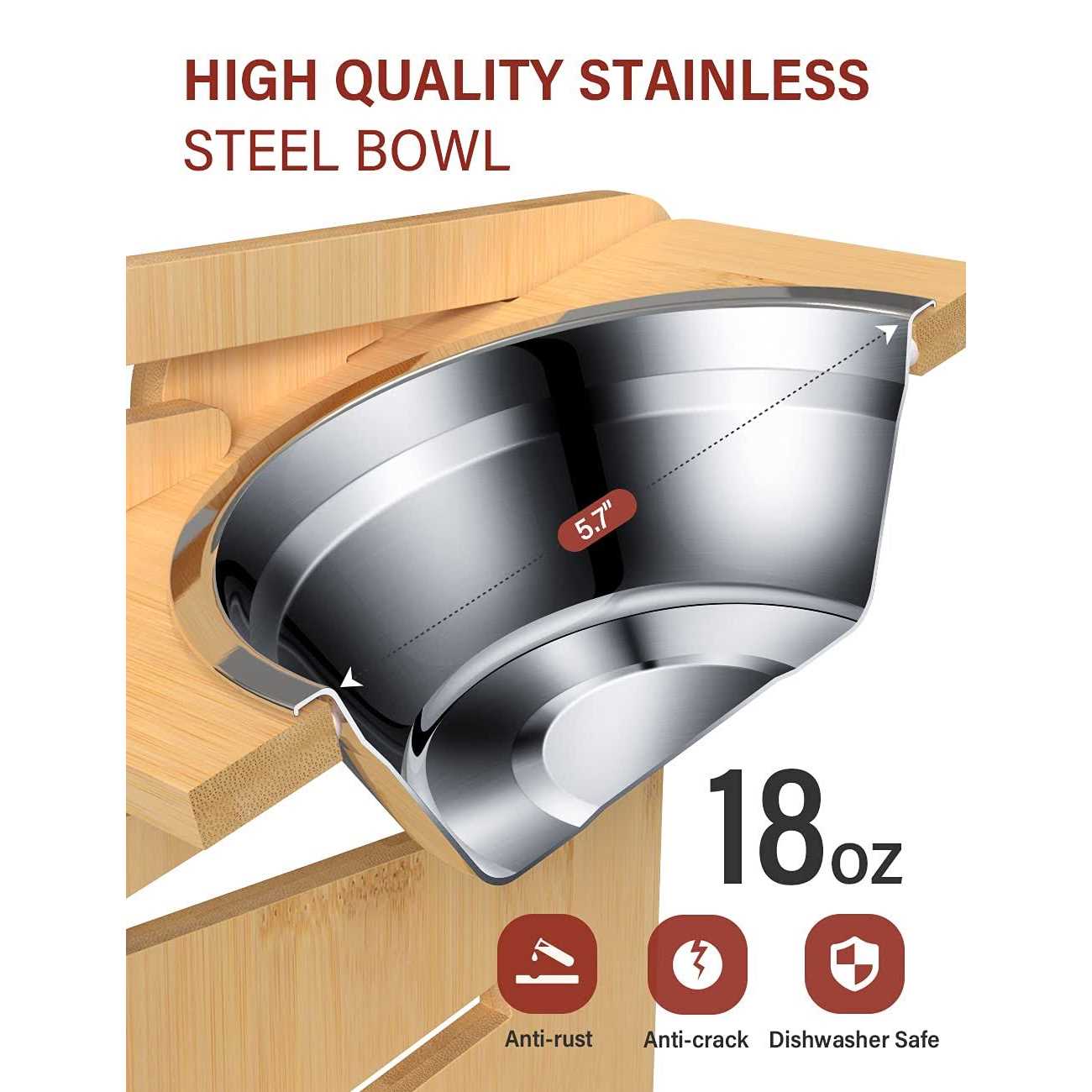 Elevated Dog Bowls with Stand for Small Size Dogs and Cats K731991