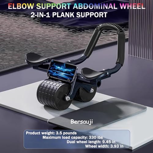 Ab Roller Wheel with Knee Mat and Timer R833942