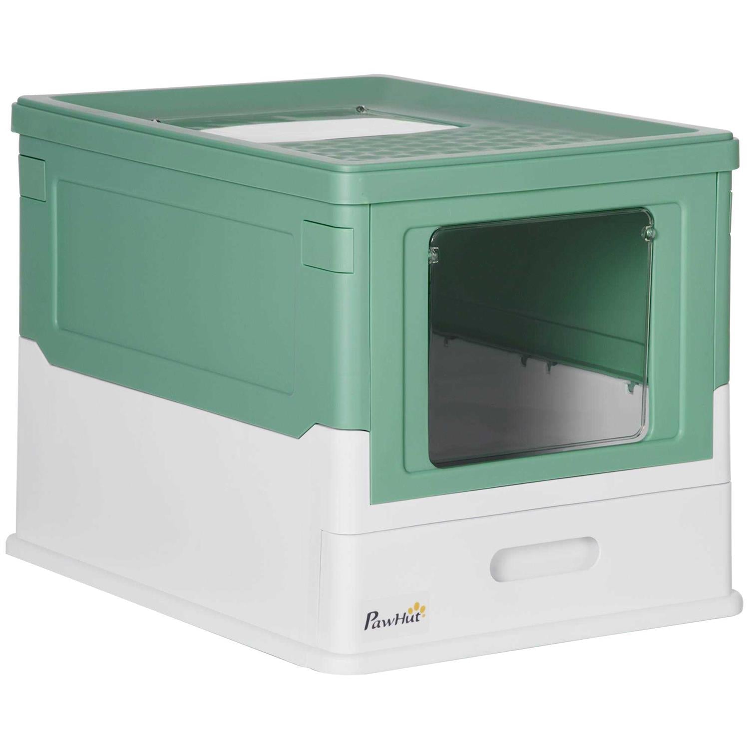 Fully Enclosed Cat Litter Box with Front Entry U573025