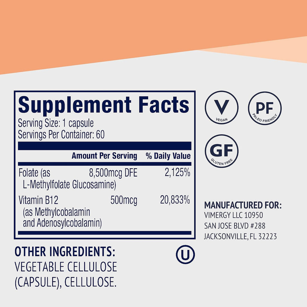 5-MTHF Capsules, 60 Servings G7531