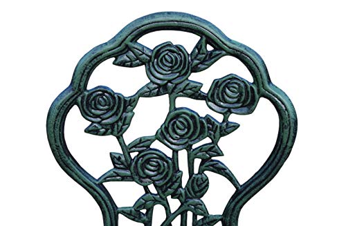 3-Piece Rose Bistro Set with Cast Aluminum Top Table F315481