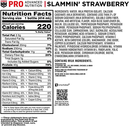 12 Pack 14 Fl Oz Chocolate Protein Shake V186