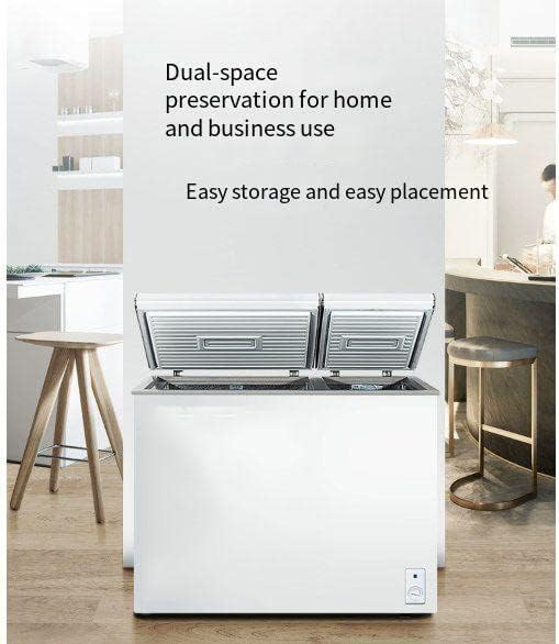 White 7.7 Cu.ft Double Door Chest Freezer with Removable Baskets O787
