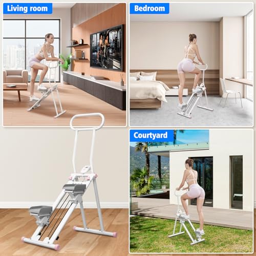 Folding Vertical Climber with Adjustable Handlebar L26595