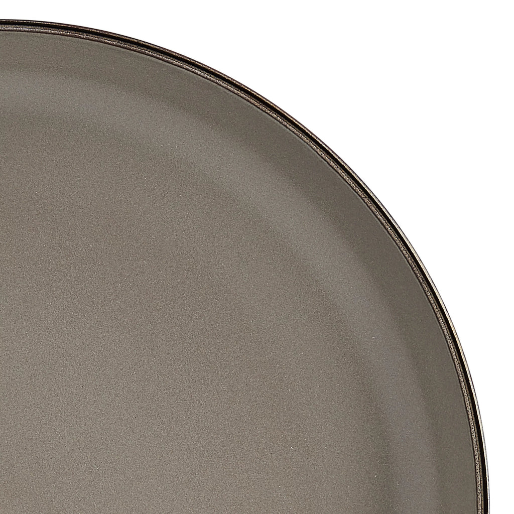 12-piece Stoneware Dinnerware set in Gray B48598