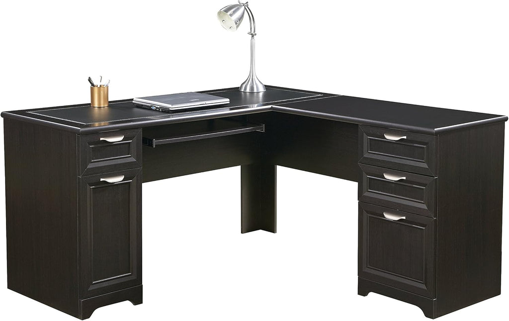 L-Shaped Desk, 30H x 58 3/4W x 18 3/4D, Espresso Z3003