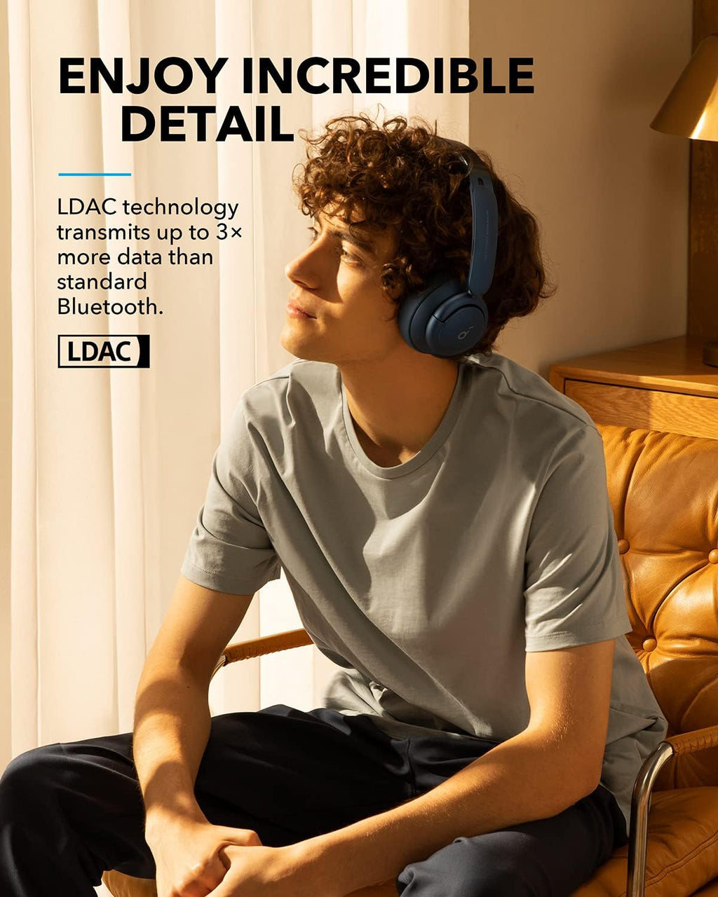 Multi Mode Active Noise Cancelling Headphones, 40H Playtime B474777