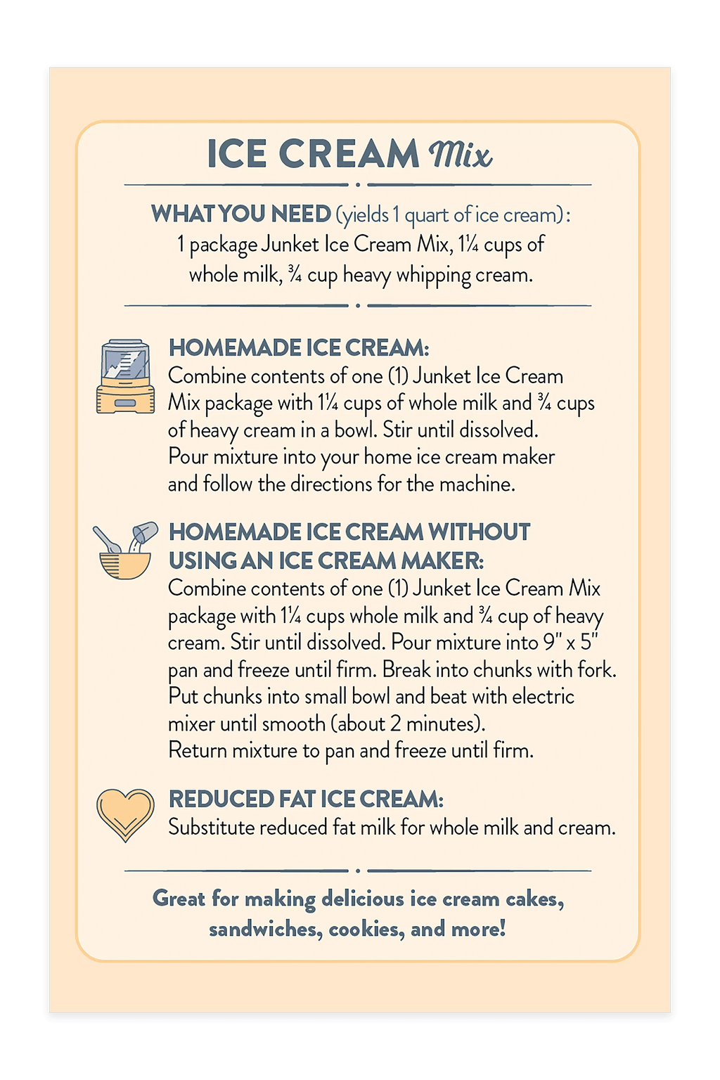4 Total Ice Cream Mix E8376