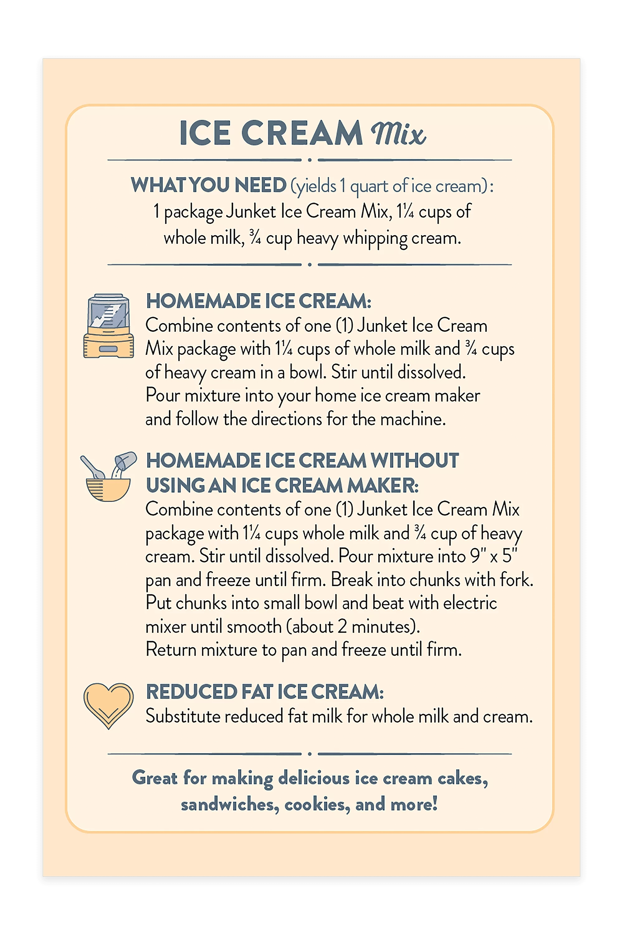 4 Total Ice Cream Mix E8376