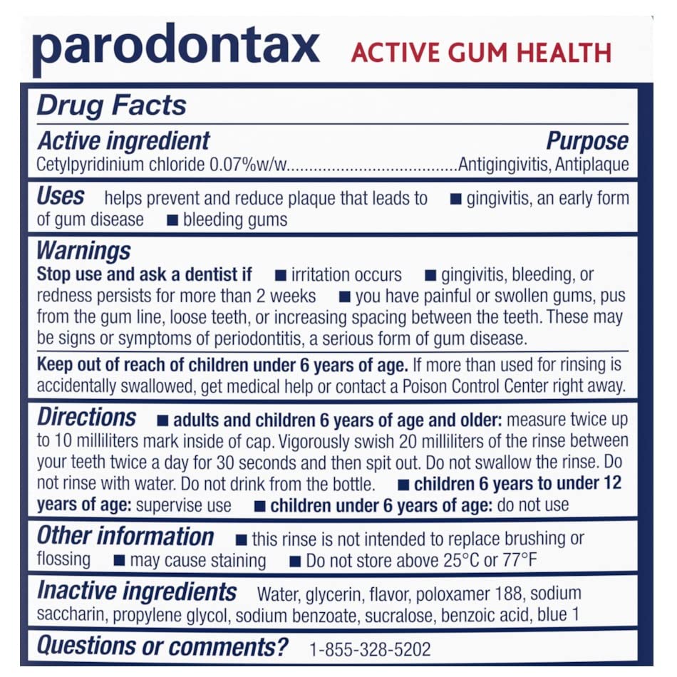 Mint Antiplaque and Antigingivitis Mouthwash, 3x16.9 Fl Oz E2565