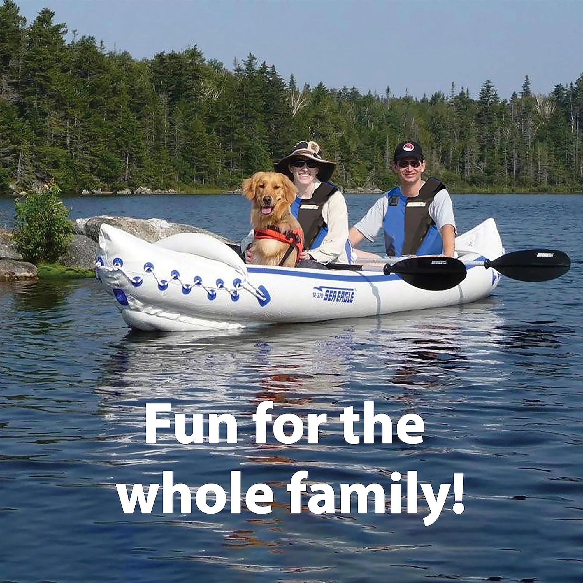 Inflatable Sports Kayak with Seat, Paddle, Pump and Bag S997132