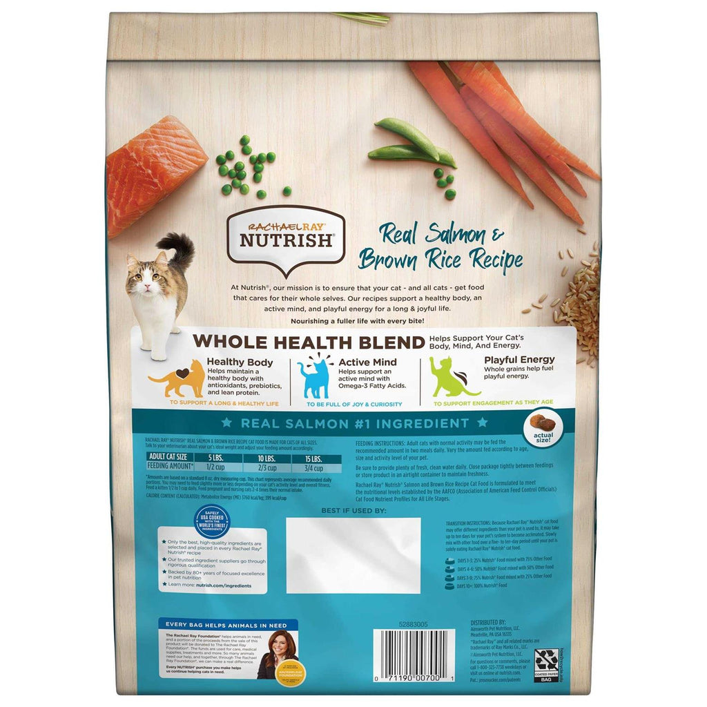 Salmon Brown Rice Recipe Dry Cat Food J73602