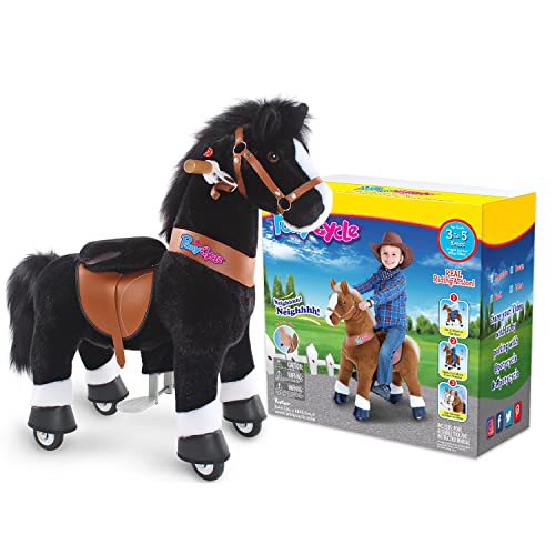 Ride on Horse Toy Plush Walking Animal Zebra Size 3 D546