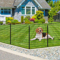 10 Panels 33 in x 24 ft Rustproof Metal Garden Fence R5339