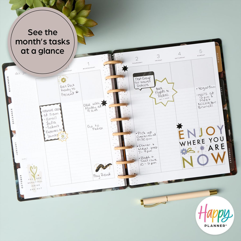 12-Month Academic Planner, Classic Size, Vertical Layout, 7" x 9 1/4" B4855