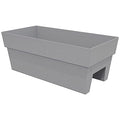 24" Casper White Matte Finish 100% Recycled Plastic Planter T3181