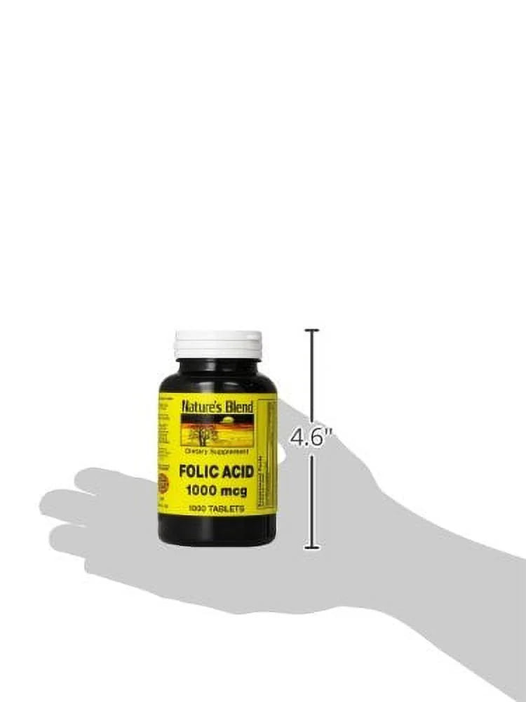 Folic Acid 1000 mcg 1000 Tabs V703403