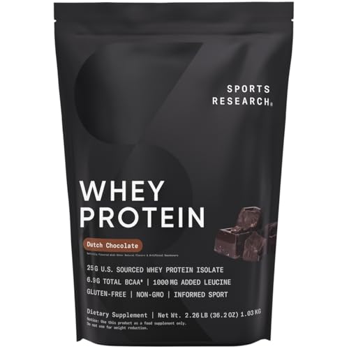 Vanilla Whey Protein Isolate Powder, 25g per serving, 2.1lb Bag, 26 Servings G41142