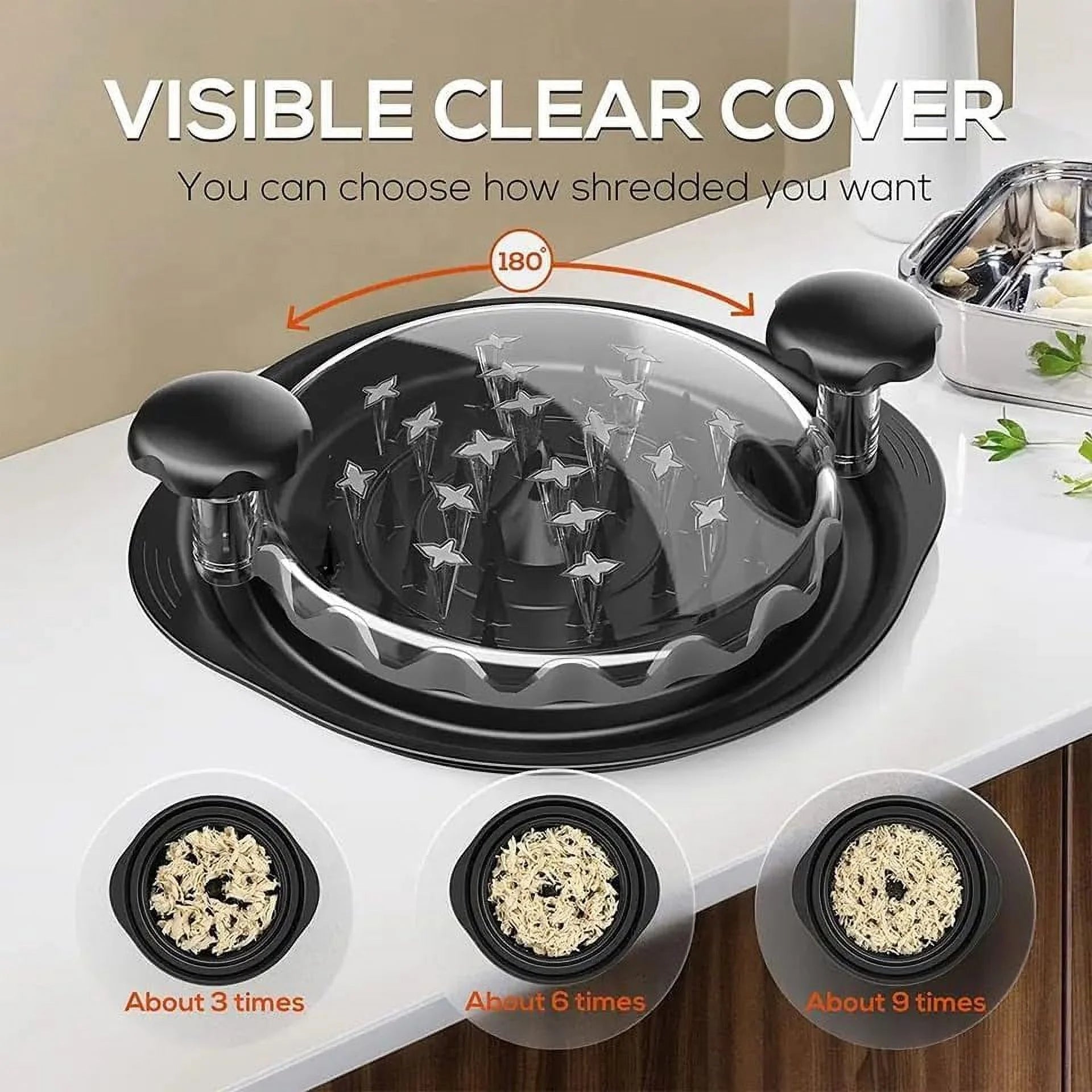 Chicken Breast Shredder Tool Twist (Black) Q936728