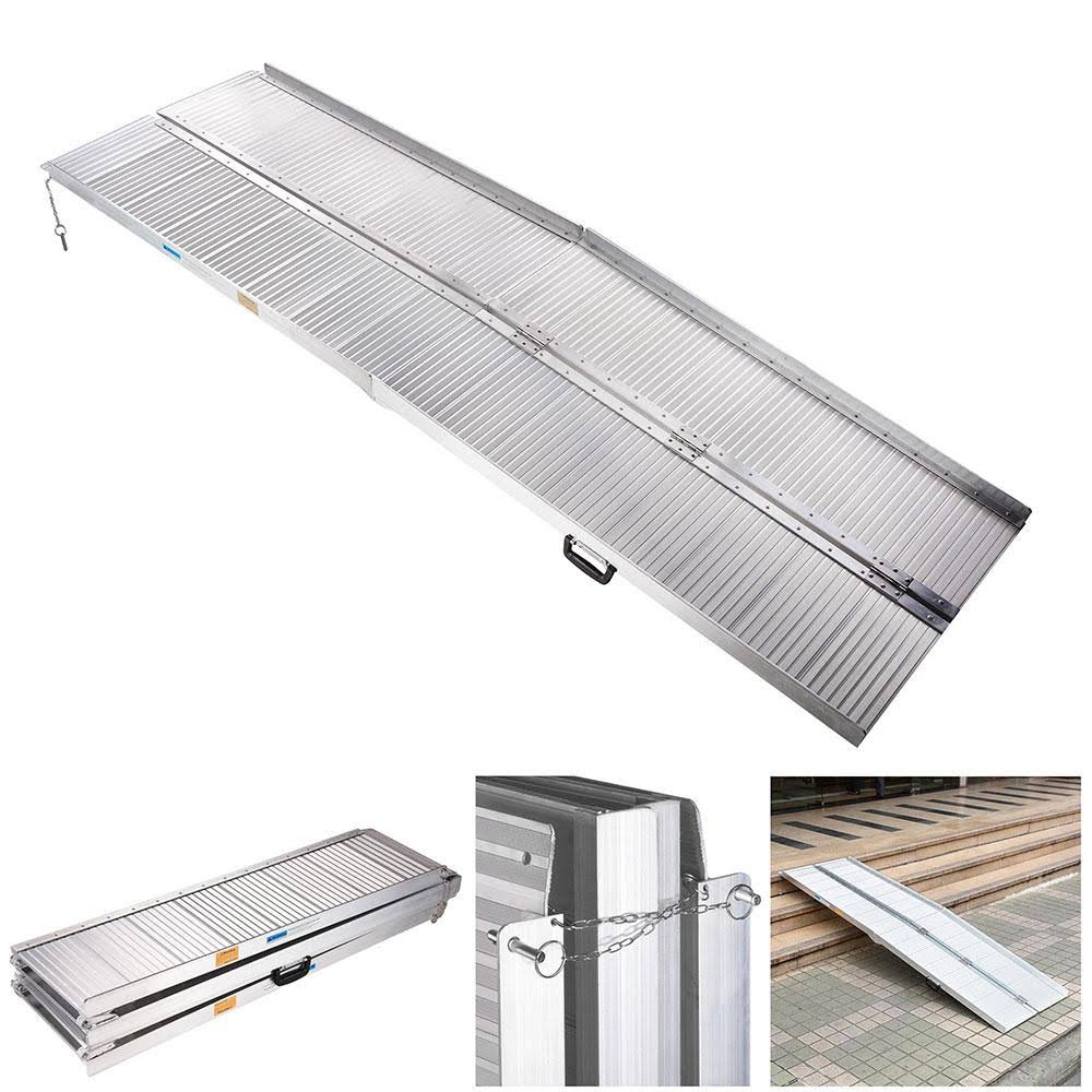 8 ft Aluminum Portable Folding Wheelchair Ramp V563223