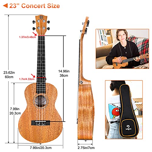 Concert Ukulele Mahogany 23 Inch Acoustic P566826
