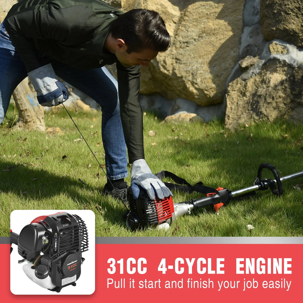 4-Cycle 31cc 15lb Straight Shaft Gas String Trimmer U2162