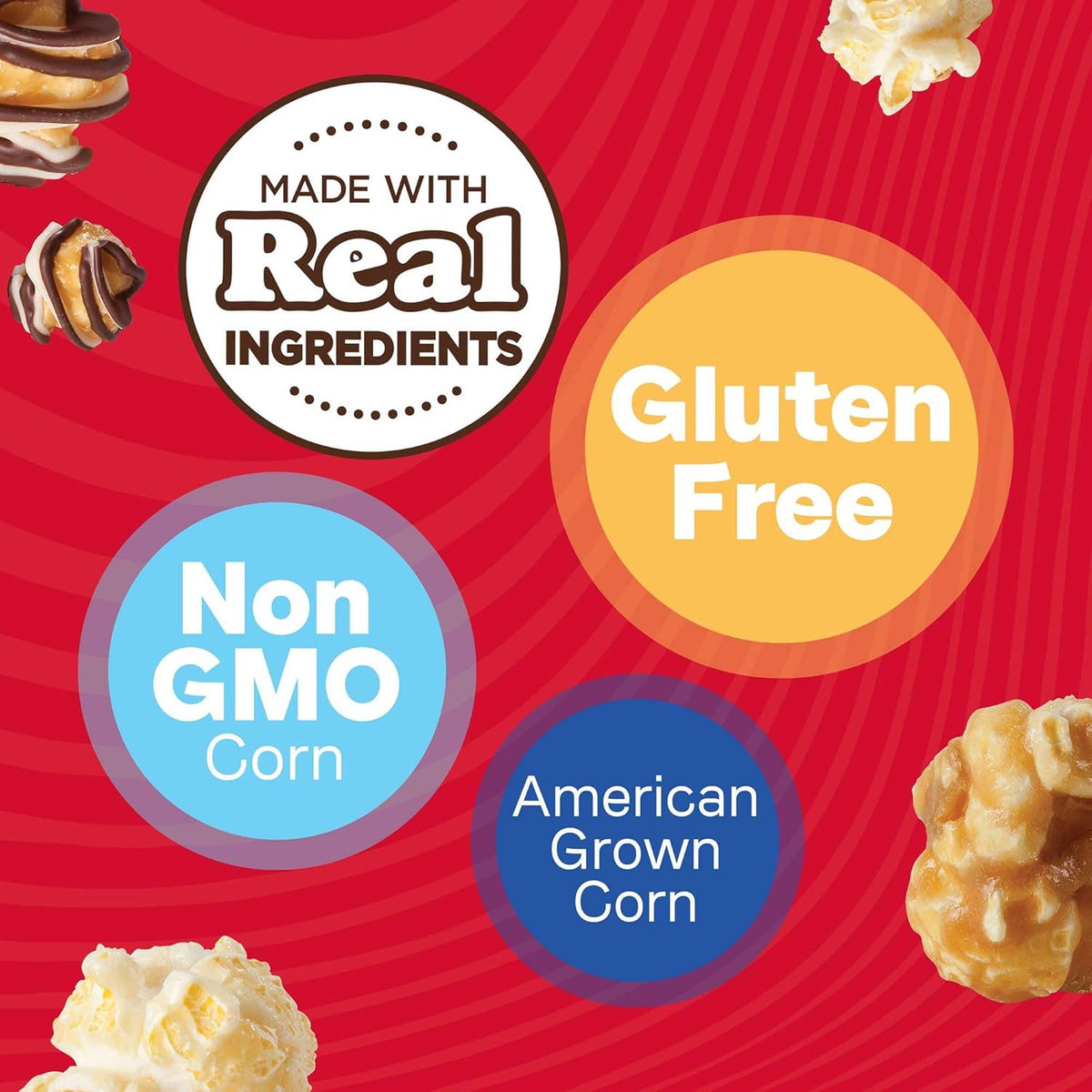 12 Cone Variety Gourmet Popcorn Snack Packs I9379