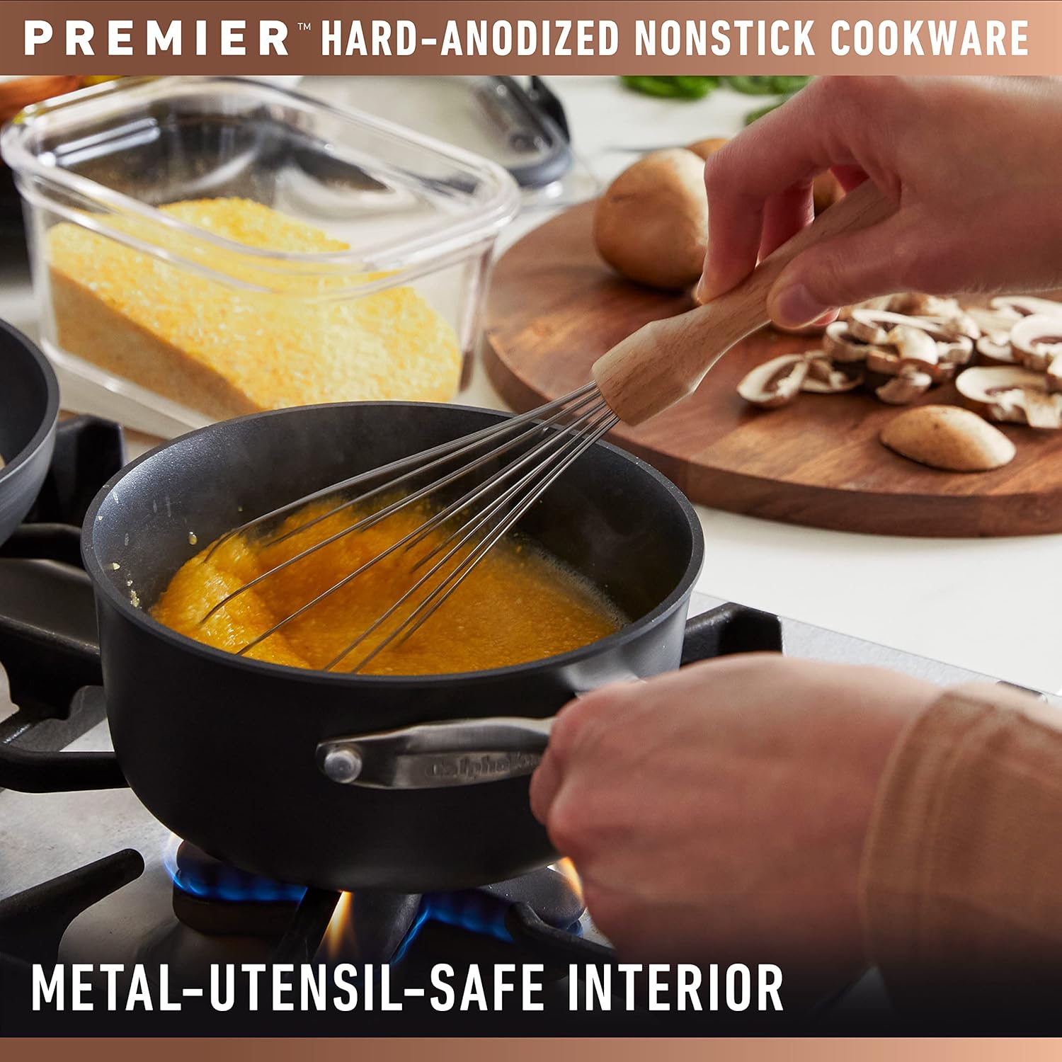 Hard-Anodized Nonstick Frying Pan Set H9226