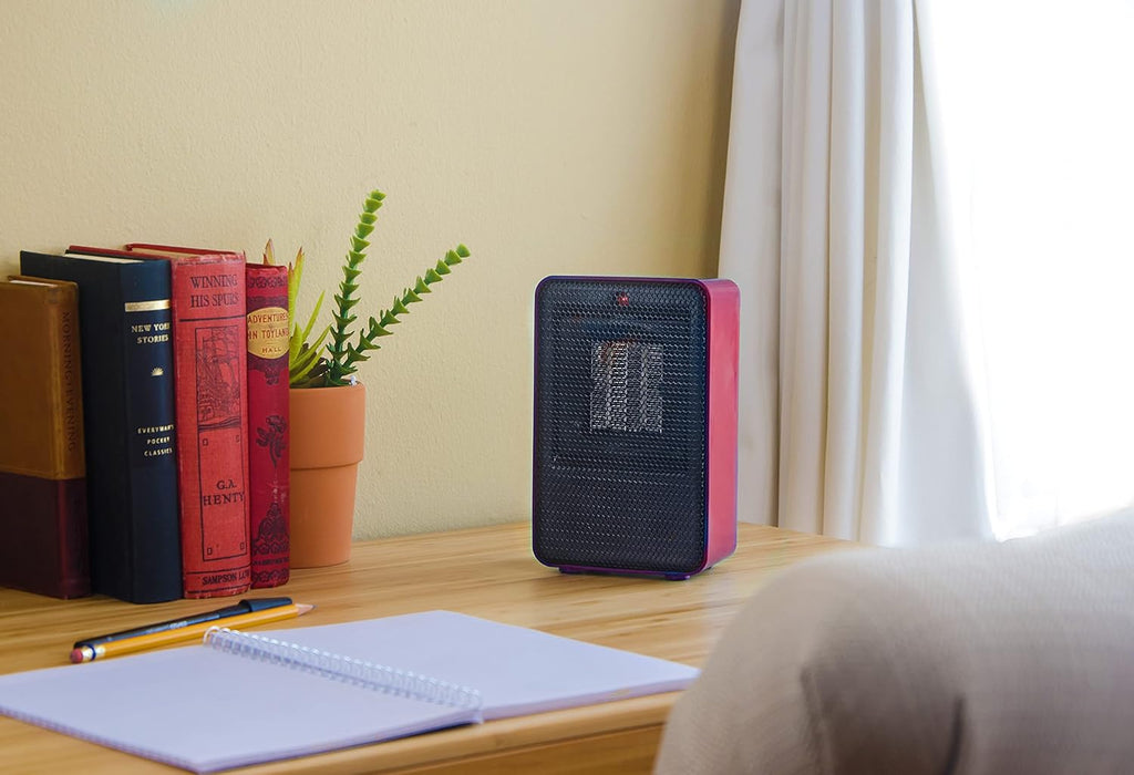 Red 200 Watt Portable Ceramic Desktop Heater K80461