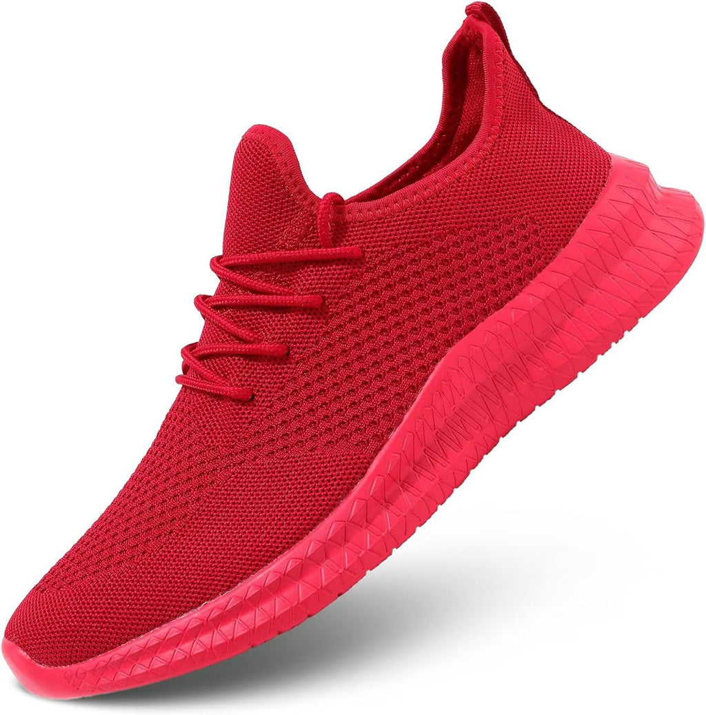 Red Slip-on Mesh Running Shoes C76211