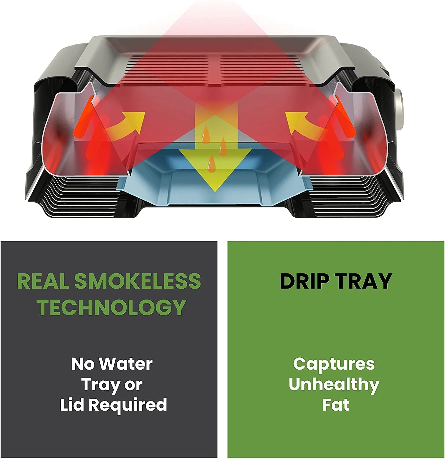 Infrared Electric Smokeless Grill Non Stick Ceramic 8x14" M237