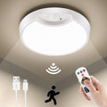 Wireless Battery Operated LED Ceiling Light with Remote, 7.5 Inch 6000mAh E29214