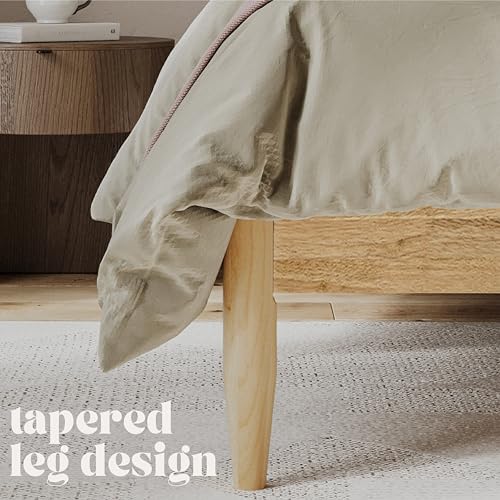 Queen Bed Boucle Platform E341