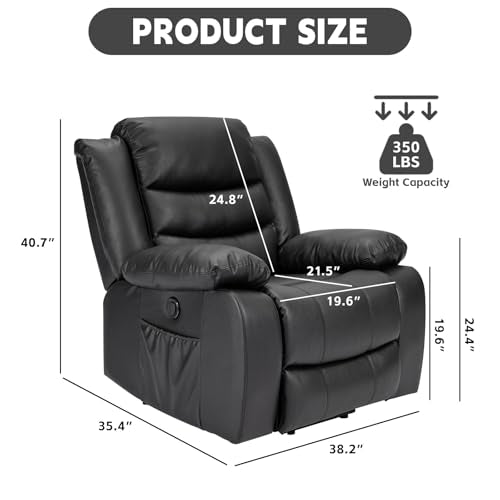 Brown Leather Power Lift Recliner Chair with Massage and Heating J967